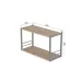 Книжная полка универсальная Ferrum-decor Стим 1 38x63x26 серый ДСП Дуб Сан-Марино 16мм (XK00032)