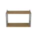 Книжная полка универсальная Ferrum-decor Стим 1 38x63x26 серый ДСП Дуб Артизан 16мм (XK00033)