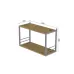 Книжная полка универсальная Ferrum-decor Стим 1 38x63x26 серый ДСП Дуб Артизан 16мм (XK00033)