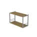Книжная полка универсальная Ferrum-decor Стим 1 38x63x26 серый ДСП Дуб Артизан 16мм (XK00033)