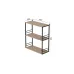 Книжная полка универсальная Ferrum-decor Стим 2 74x63x26 черный ДСП Дуб Сан-Марино 16мм (XK00038)