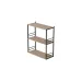 Книжная полка универсальная Ferrum-decor Стим 2 74x63x26 черный ДСП Дуб Сан-Марино 16мм (XK00038)