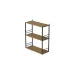 Книжная полка универсальная Ferrum-decor Стим 2 74x63x26 черный ДСП Дуб Артизан 16мм (XK00039)