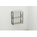 Книжкова полиця універсальна Ferrum-decor Стим 2 74x63x26 чорний ДСП Дуб Сонома 16мм (XK00040)