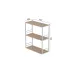 Книжкова полиця універсальна Ferrum-decor Стім 2 74x63x26 білий ДСП Дуб Сан-Маріно 16мм (XK00044)