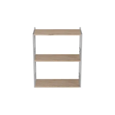 Книжкова полиця універсальна Ferrum-decor Стім 2 74x63x26 білий ДСП Дуб Сан-Маріно 16мм (XK00044)