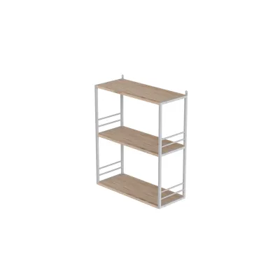Книжкова полиця універсальна Ferrum-decor Стім 2 74x63x26 білий ДСП Дуб Сан-Маріно 16мм (XK00044) Книжкова полиця універсальна Ferrum-decor Стім 2 74x63x26 білий ДСП Дуб Сан-Маріно 16мм (XK00044)