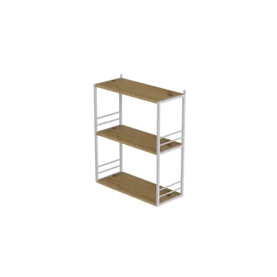 Книжкова полиця універсальна Ferrum-decor Стім 2 74x63x26 білий ДСП Дуб Артізан 16мм (XK00045) Книжкова полиця універсальна Ferrum-decor Стім 2 74x63x26 білий ДСП Дуб Артізан 16мм (XK00045)