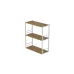 Книжкова полиця універсальна Ferrum-decor Стім 2 74x63x26 білий ДСП Дуб Артізан 16мм (XK00045)