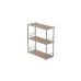 Книжкова полиця універсальна Ferrum-decor Стім 2 74x63x26 сірий ДСП Дуб Сан-Маріно 16мм (XK00050)