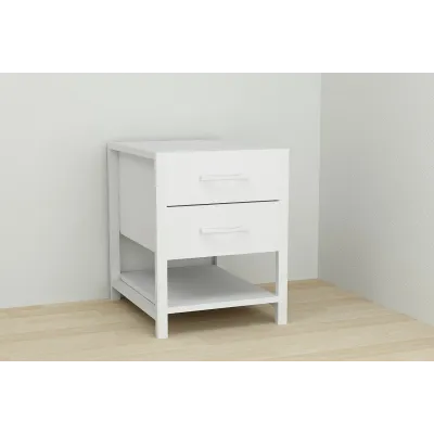 Тумба Ferrum-decor Вивьен 2/1 50x41x40 см Белый (XK00133)