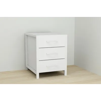 Тумба Ferrum-decor Вивьен 3 50x41x40 см Белый (XK00151) Тумба Ferrum-decor Вивьен 3 50x41x40 см Белый (XK00151)
