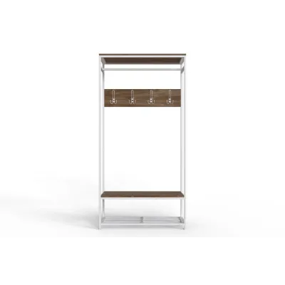 Вешалка напольная Ferrum-decor Трелис 15 180x90x38 см Дуб / Белый (XK00333)