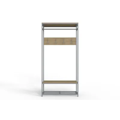 Вішалка для підлоги Ferrum-decor Треліс 15 180x90x38 см Дуб Сонома / Сірий (XK00340) Вішалка для підлоги Ferrum-decor Треліс 15 180x90x38 см Дуб Сонома / Сірий (XK00340)