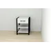Тумба Ferrum-decor Вивьен 1/2 50x41x40 см Черный с белым (XK00073)