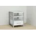 Тумба Ferrum-decor Вивьен 1/1 50x41x40 см Белый / Серый (XK00103)