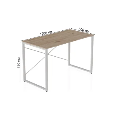 Письмовий стіл Ferrum-decor Конект 75x120x60 см Дуб Сан-Маріно (XK00170) Письмовий стіл Ferrum-decor Конект 75x120x60 см Дуб Сан-Маріно (XK00170)