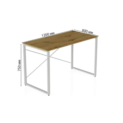 Письмовий стіл Ferrum-decor Конект 75x120x60 см Дуб Артізан (XK00171) Письмовий стіл Ferrum-decor Конект 75x120x60 см Дуб Артізан (XK00171)