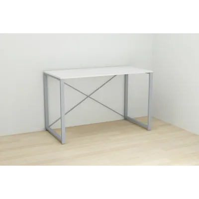 Письменный стол Ferrum-decor Конект 75x120x60 см Белый / Серый (XK00175)