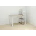 Письмовий стіл Ferrum-decor Конект з етажеркою 75x120x60 см Дуб Сонома + білий (XK00190)