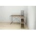 Письмовий стіл Ferrum-decor Конект з етажеркою 75x120x60 см Дуб + сірий (XK00195) Письмовий стіл Ferrum-decor Конект з етажеркою 75x120x60 см Дуб + сірий (XK00195)