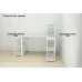 Етажерка 4/60 Ferrum-decor серії Конект 120x60x28 білий ДСП 16 мм Біле