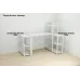 Етажерка 4/60 Ferrum-decor серії Конект 120x60x28 білий ДСП 16 мм Біле