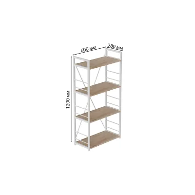 Етажерка Ferrum-decor Конект 120x60x28 см Дуб Сан-Маріно (XK00206)