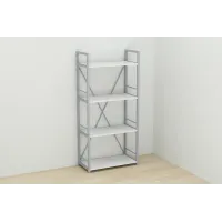 Этажерка Ferrum-decor Конект 120x60x28 см Серый / Белый (XK00211) Этажерка Ferrum-decor Конект 120x60x28 см Серый / Белый (XK00211)