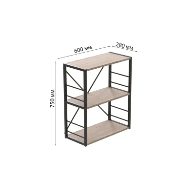 Етажерка Ferrum-decor Конект 73x60x28 см Дуб Сан-Маріно (XK00218) Етажерка Ferrum-decor Конект 73x60x28 см Дуб Сан-Маріно (XK00218)