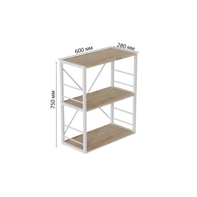 Етажерка Ferrum-decor Конект 73x60x28 см Дуб Сан-Маріно (XK00224)
