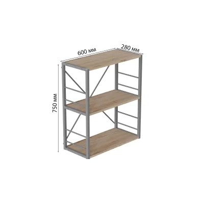 Етажерка Ferrum-decor Конект 73x60x28 см Дуб Сан-Маріно (XK00230)