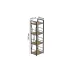 Етажерка 4/34 Ferrum-decor серії Конект 120x34x28 чорний ДСП 16 мм Дуб Артизан