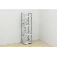 Етажерка Ferrum-decor Конект 120x34x28 см Сірий / Білий (XK00247) Етажерка Ferrum-decor Конект 120x34x28 см Сірий / Білий (XK00247)