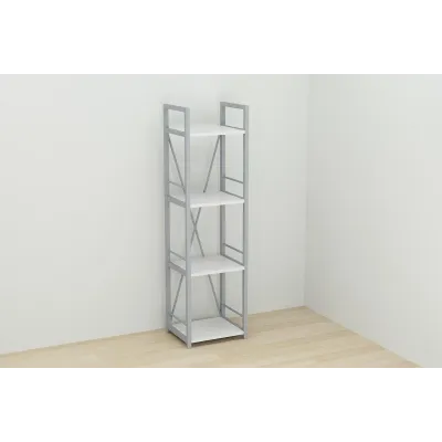 Етажерка Ferrum-decor Конект 120x34x28 см Сірий / Білий (XK00247) Етажерка Ferrum-decor Конект 120x34x28 см Сірий / Білий (XK00247)