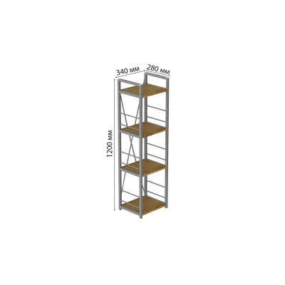 Етажерка Ferrum-decor Конект 120x34x28 см Дуб Артізан (XK00249) Етажерка Ferrum-decor Конект 120x34x28 см Дуб Артізан (XK00249)