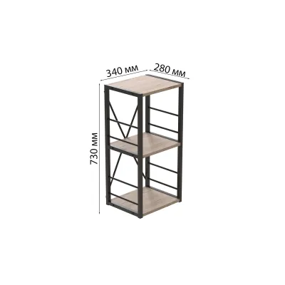 Етажерка Ferrum-decor Конект 73x34x28 см Дуб Сан-Маріно (XK00254)