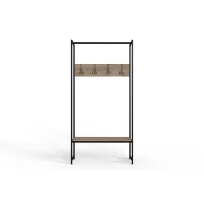 Вешалка напольная Ferrum-decor Трелис 12 180x90x38 см Дуб / Черный (XK00272) Вешалка напольная Ferrum-decor Трелис 12 180x90x38 см Дуб / Черный (XK00272)