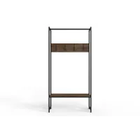 Вішалка для підлоги Ferrum-decor Треліс 12 180x90x38 см Дуб / Чорний (XK00273) Вішалка для підлоги Ferrum-decor Треліс 12 180x90x38 см Дуб / Чорний (XK00273)