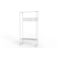Вешалка напольная Ferrum-decor Трелис 12 180x90x38 см Белый / Белый (XK00277)