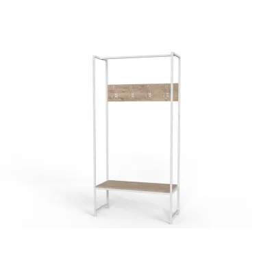 Вешалка напольная Ferrum-decor Трелис 12 180x90x38 см Дуб / Белый (XK00278) Вешалка напольная Ferrum-decor Трелис 12 180x90x38 см Дуб / Белый (XK00278)