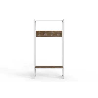 Вешалка напольная Ferrum-decor Трелис 12 180x90x38 см Дуб / Белый (XK00279) Вешалка напольная Ferrum-decor Трелис 12 180x90x38 см Дуб / Белый (XK00279)