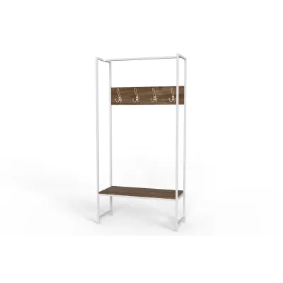 Вешалка напольная Ferrum-decor Трелис 12 180x90x38 см Дуб / Белый (XK00279) Вешалка напольная Ferrum-decor Трелис 12 180x90x38 см Дуб / Белый (XK00279)