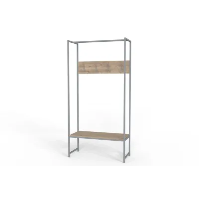 Вешалка напольная Ferrum-decor Трелис 12 180x90x38 см Дуб / Серый (XK00284) Вешалка напольная Ferrum-decor Трелис 12 180x90x38 см Дуб / Серый (XK00284)