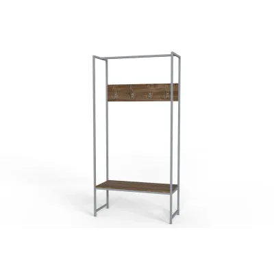 Вешалка напольная Ferrum-decor Трелис 12 180x90x38 см Дуб / Серый (XK00285) Вешалка напольная Ferrum-decor Трелис 12 180x90x38 см Дуб / Серый (XK00285)