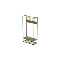 Вешалка напольная модульная Ferrum-decor Трелис 13 180x90x38 черный ДСП Дуб Артизан 16мм (XK00291) Вешалка напольная модульная Ferrum-decor Трелис 13 180x90x38 черный ДСП Дуб Артизан 16мм (XK00291)