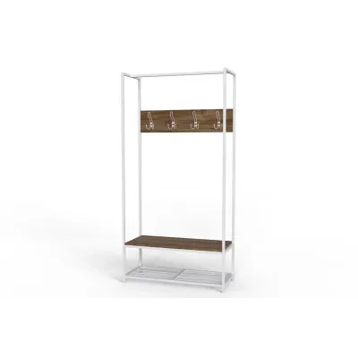 Вешалка напольная Ferrum-decor Трелис 13 180x90x38 см Дуб / Белый (XK00297) Вешалка напольная Ferrum-decor Трелис 13 180x90x38 см Дуб / Белый (XK00297)