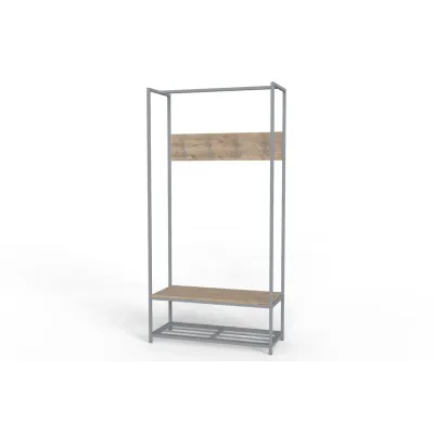 Вешалка напольная Ferrum-decor Трелис 13 180x90x38 см Дуб / Серый (XK00302) Вешалка напольная Ferrum-decor Трелис 13 180x90x38 см Дуб / Серый (XK00302)