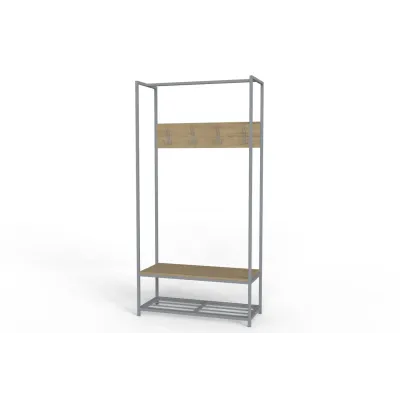Вешалка напольная Ferrum-decor Трелис 13 180x90x38 см Дуб Сонома / Серый (XK00304) Вешалка напольная Ferrum-decor Трелис 13 180x90x38 см Дуб Сонома / Серый (XK00304)