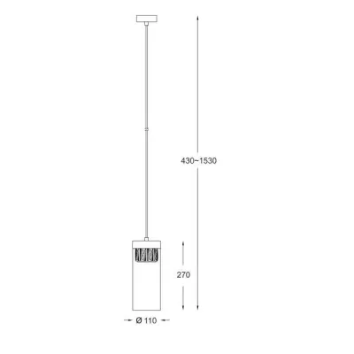 Люстра Zuma Line GEM (ZuP0389-01D-F4AC) Люстра Zuma Line GEM (ZuP0389-01D-F4AC)